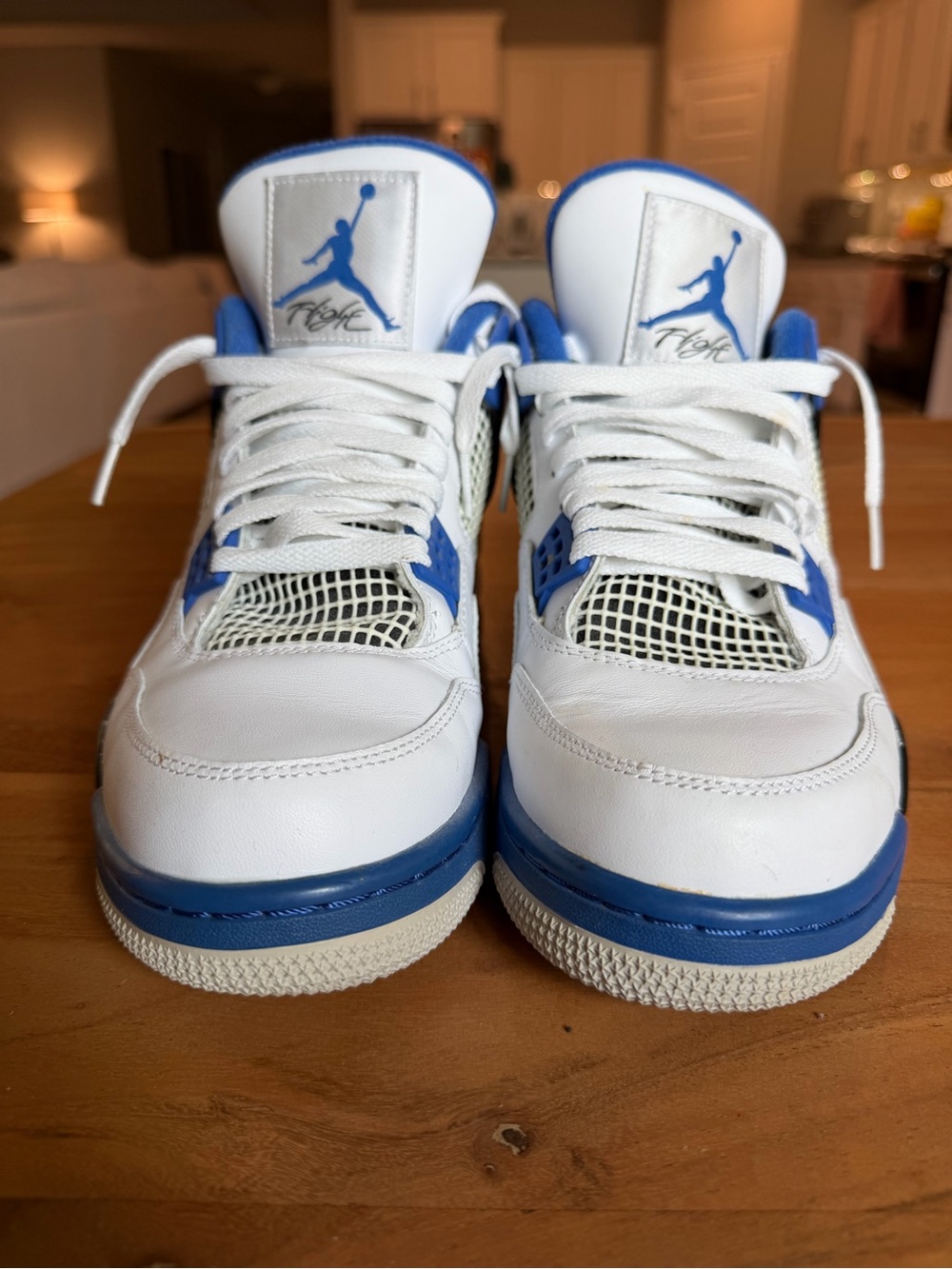 Jordan Men's Sneakers in White and Blue